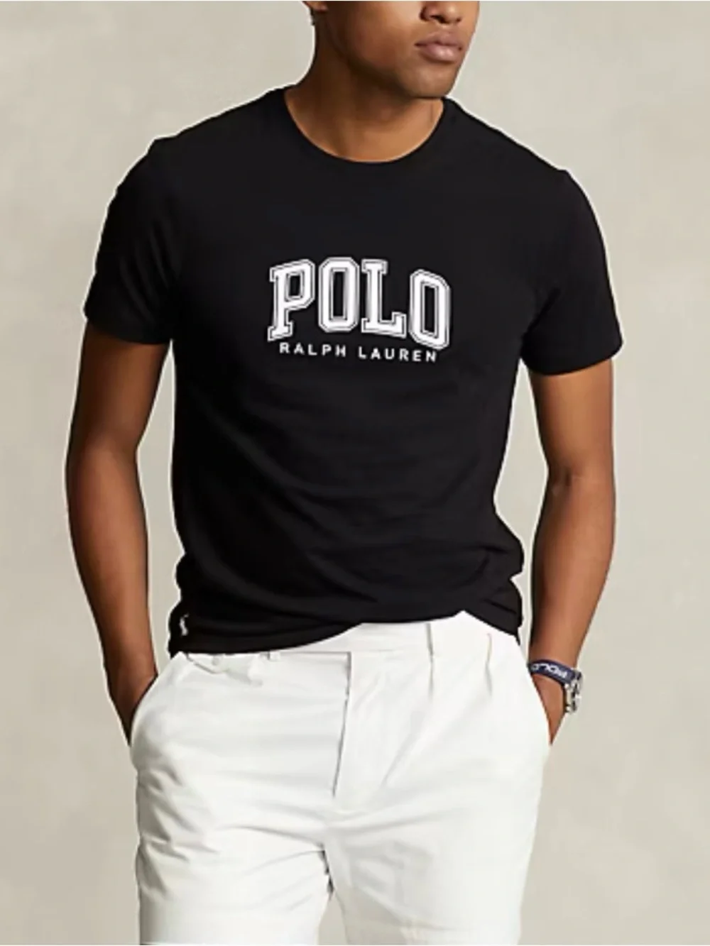 Polo Ralph Lauren Classic Fit Logo Jersey T-Shirt Black White Men’s Size Medium